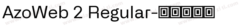 AzoWeb 2 Regular字体转换